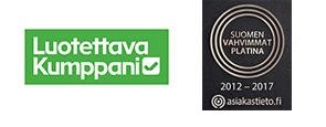 Luotettava kumppani ja suomen vahvimmat logo