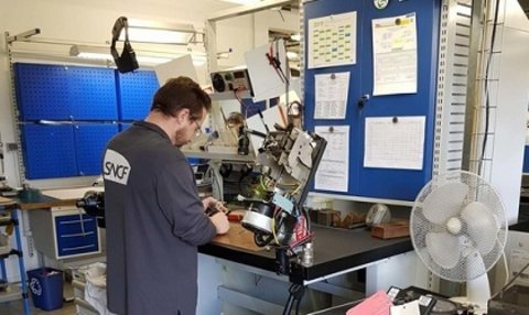 Treston workbenches at SNFC workshop in France