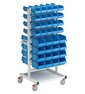Stacking bin trolley is a versatile storage solution
