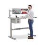 Height-adjustable industrial desk TED